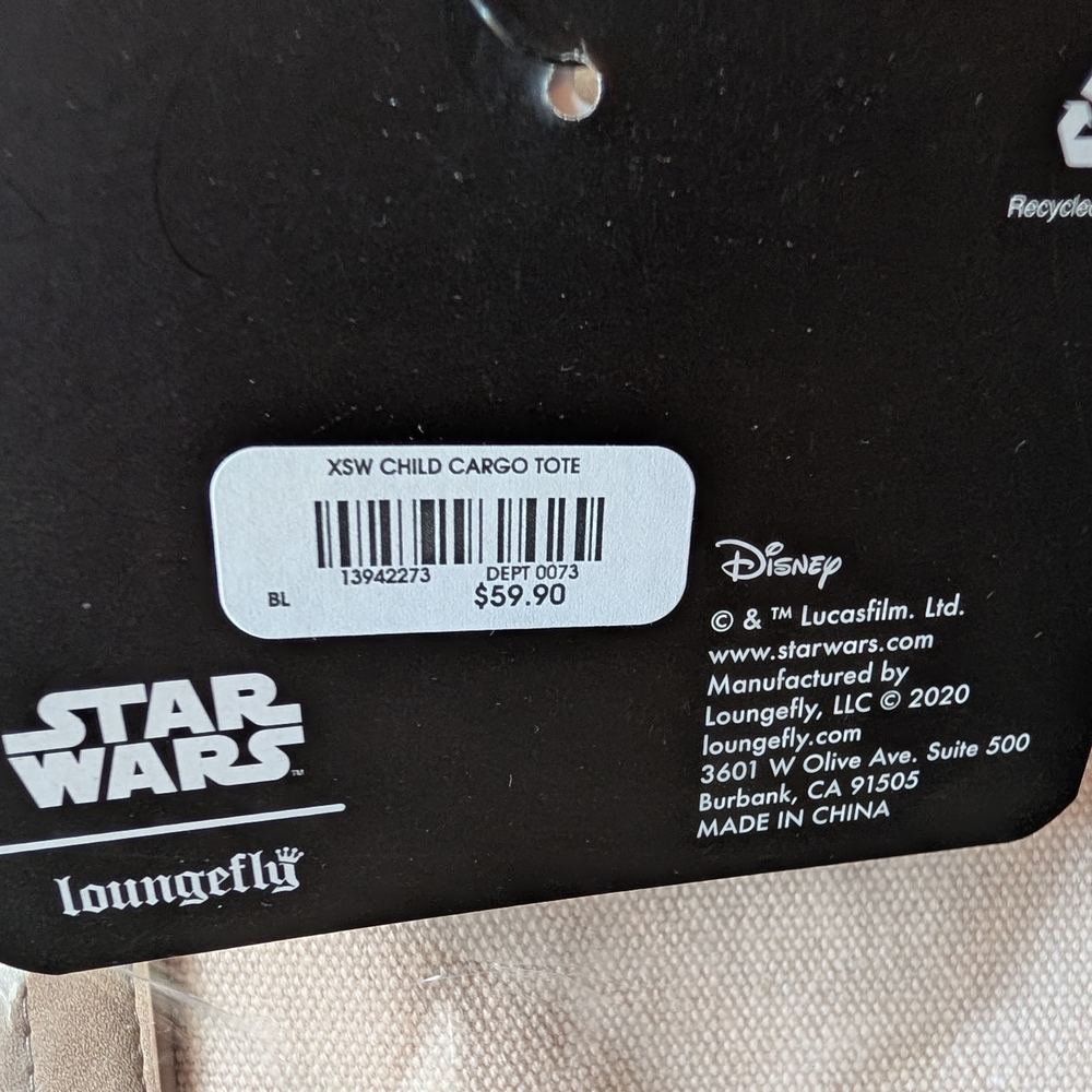 Loungefly Baby Yoda Precious Cargo Shoulder Bag - Picture 9 of 10
